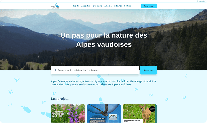 Alpes vivantes project
